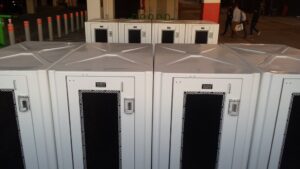 Electronic keypad door lock for self check-in