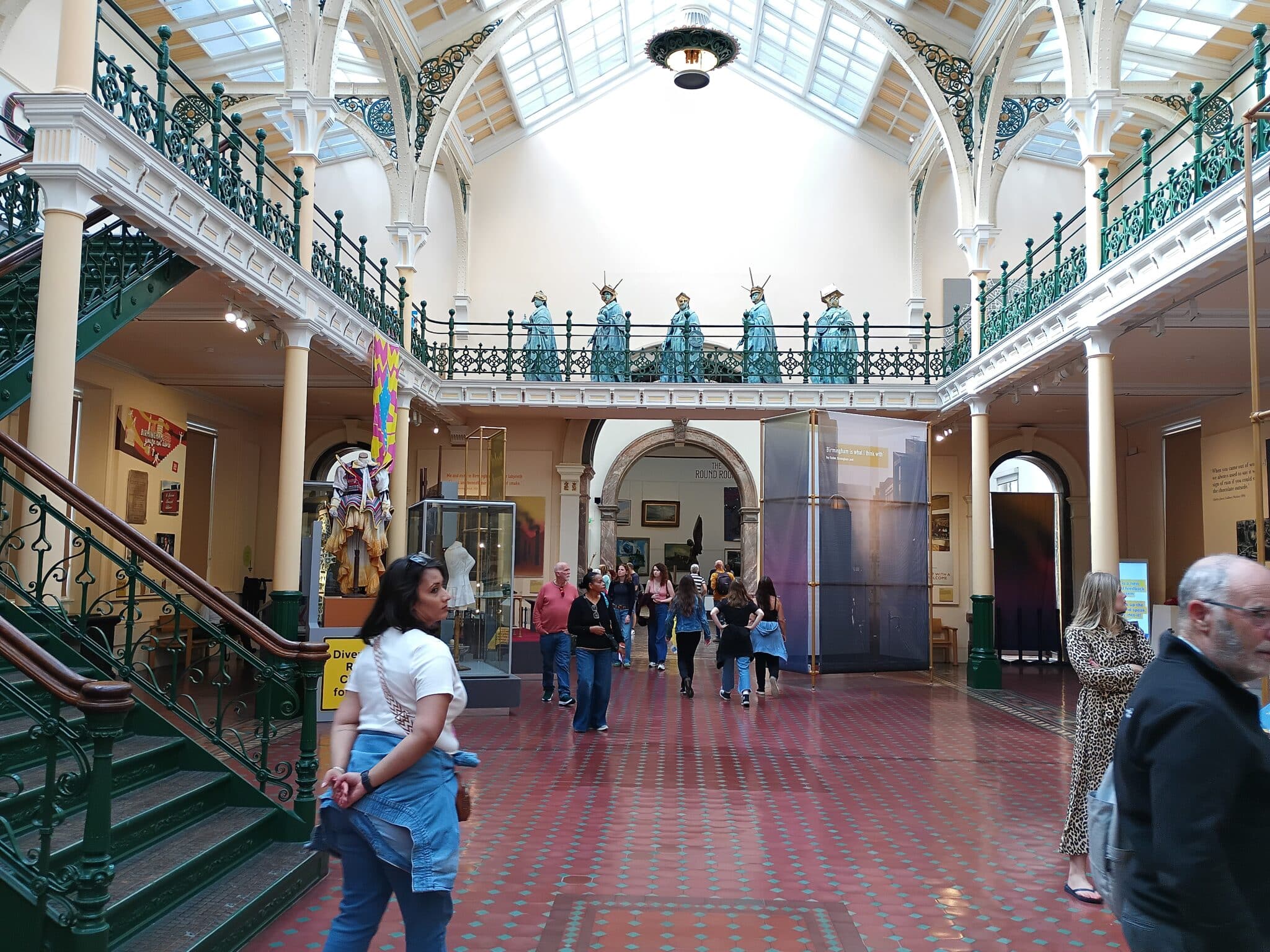 Interior gallery hall of Birmingham Museum and Art Gallery